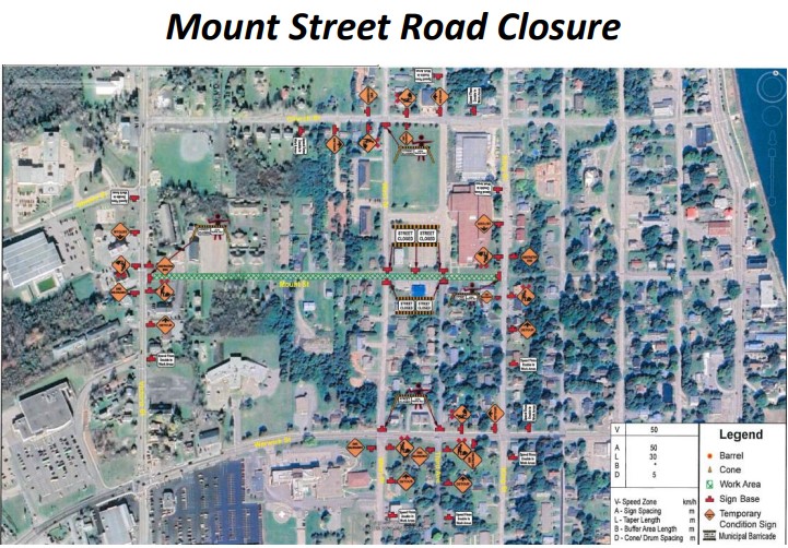 Mount Street Closure Map
